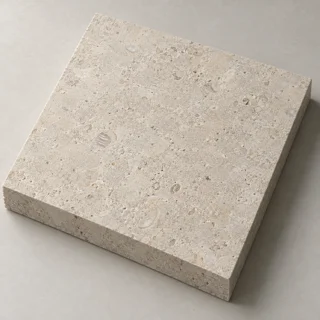 Honed limestone sample
